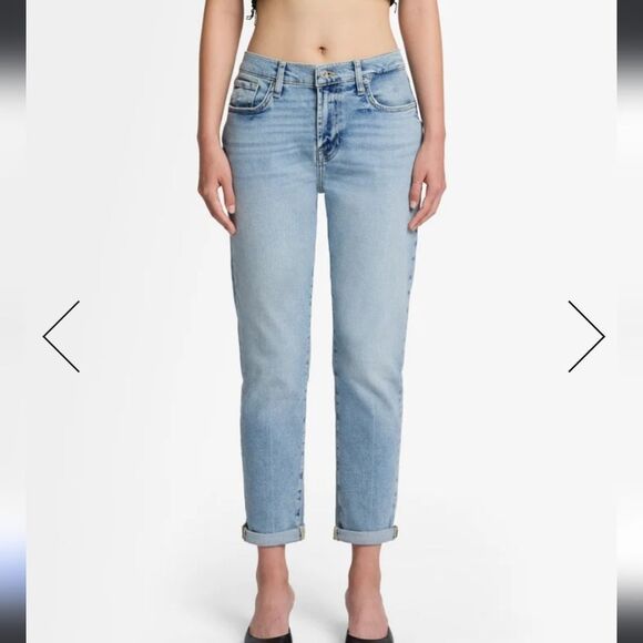 7 for all Mankind LUXE VINTAGE JOSEFINA JEANS Sz 29 Light Wash - Picture 14 of 16